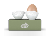 Prämie: Eierbecherset Porzellan Relief 